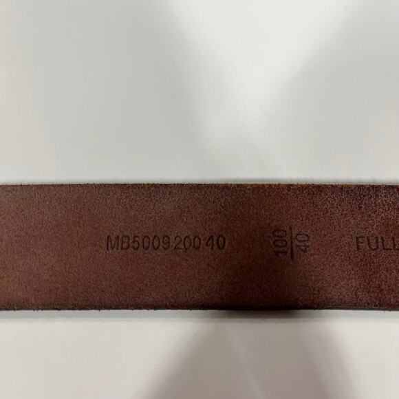 Roundtree & Yorke Full Grain Leather Men’s Belt Brown Silver Buckle‎ 100/40 - Picture 5 of 6